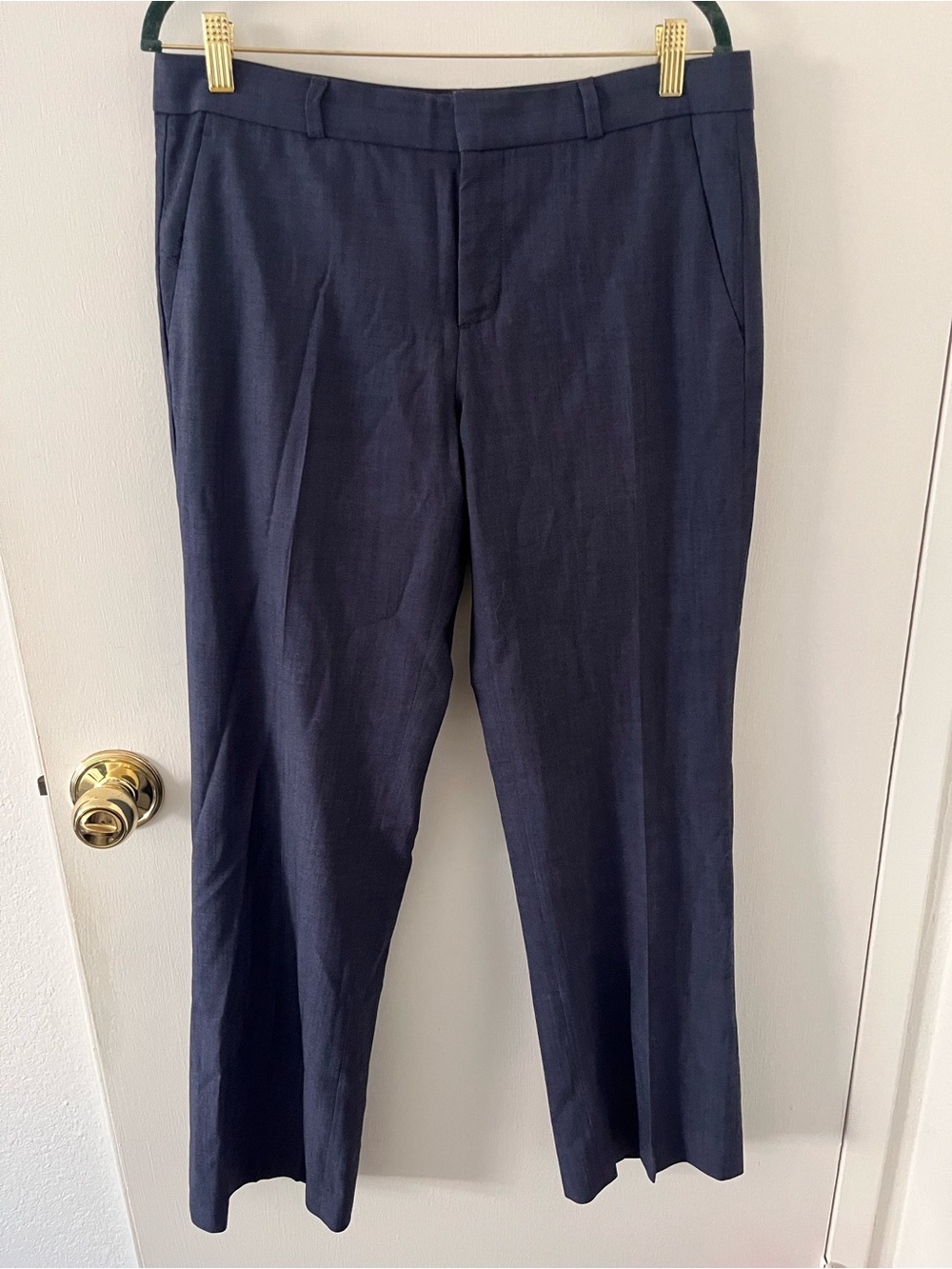 Banana Republic Navy Logan Trouser Wool Size 10